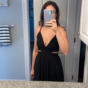 Express black maxi dress